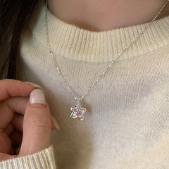 Starfish pearl necklace