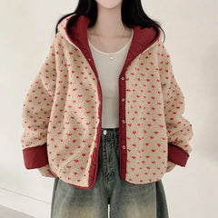 Vintage Reversible Fleece Oversized Jacket
