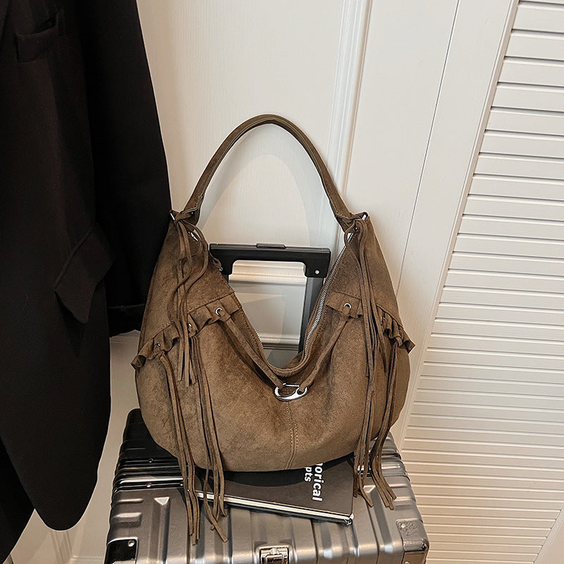 Womens Suede Bag - fairypeony