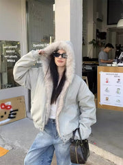 Women's Hooded Cotton Padded Jacket