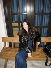 Womens Faux Fur Collar Padded Winter Jacket