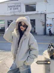 Women's Hooded Cotton Padded Jacket
