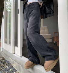 Vintage Wash Baggy Boyfriend Jeans