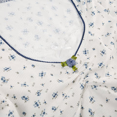 Aesthetic Lace Stitching Square Collar Short Sleeve Tee