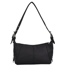 Solid Color Y2K Motorcycle Shoulder Bag - fairypeony