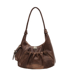 Retro Old Money Pu Leather Shoulder Bag