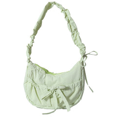 Aesthetic Bow Knot Stitching Shoulder Bag