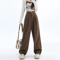 Vintage High Waist Straight Baggy Jeans