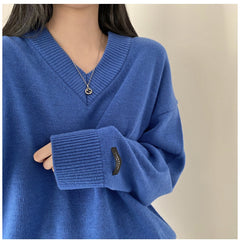 Women's V-neck sweater