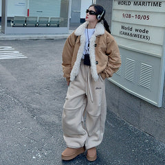 Girls Suede Cotton Winter Jacket