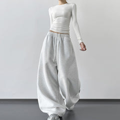 Women's High-Waisted Wide-Leg Sweatpants