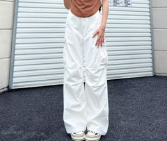 Vintage Big Pocket Wide Leg Cargo Pants