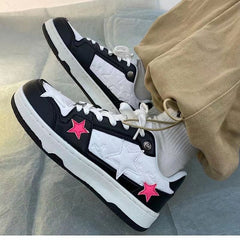 Aesthetic Pink Star Sneakers