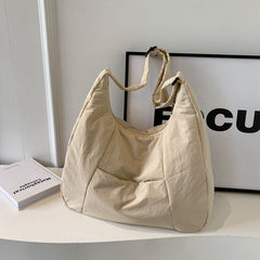 Solid Color Padded Casual Shoulder Bag - fairypeony