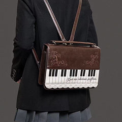 Vintage Piano Lace Trim Crossbody Bag