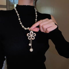 Irregular Long Pearl Necklace