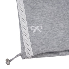 Lace Stiped Bowknot Baggy Sweatpants