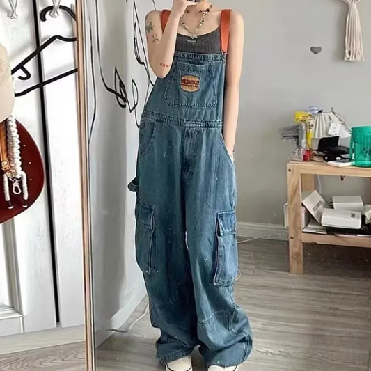 Aesthetic Boyfriend Denim Overalls