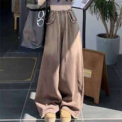 American Style Gradient Slimming Boyfriend Jeans - fairypeony