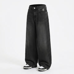 Vintage Distressed Wide Leg Jeans