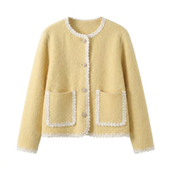 Aesthetic Lace Trim Cardigan - fairypeony