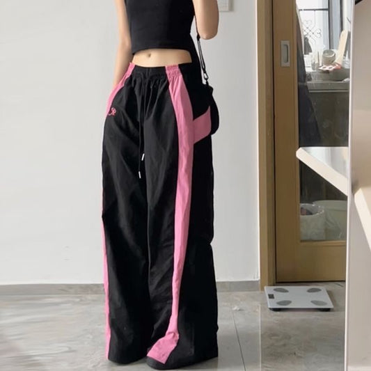 Color Block Patchwork Y2K Baggy Sweatpants