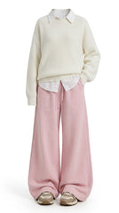 OOTD: Crewneck Knitted Sweater + Loose Fit Drawstring Joggers