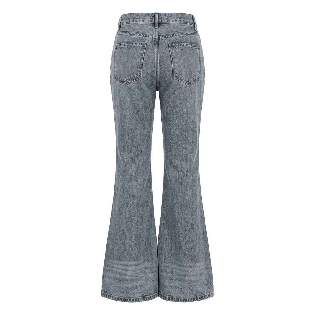 2000s Vintage Blue Flared Denim Jeans