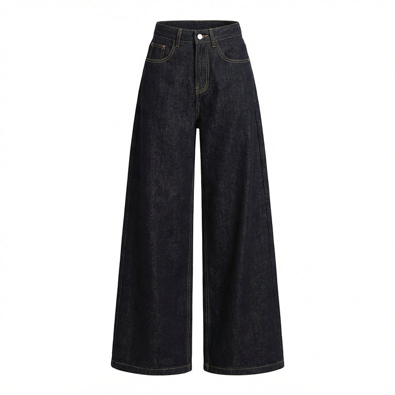 Vintage High Waist Washed Baggy Jeans