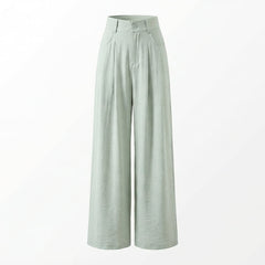 Aesthetic Solid Color High Waist Baggy Pants - fairypeony