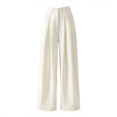 Aesthetic Solid Color High Waist Baggy Pants - fairypeony