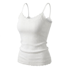 2000s Vintage Lace Trim Camisole Top