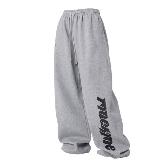 Hip-Hop Dance Pants – High-Waist Wide-Leg Streetwear Trousers with 3D Print
