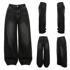 Vintage Light Wash Wide Straight Leg Jeans