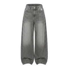 Vintage Distressed Wide Leg Jeans