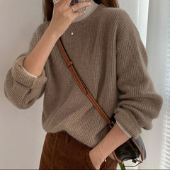 OOTD: Crewneck Knitted Sweater + Loose Fit Drawstring Joggers