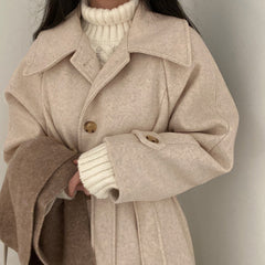 Vintage Double Breasted Wool Maxi Coat