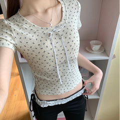 Coquette Bow Knot Short Sleeve Tee
