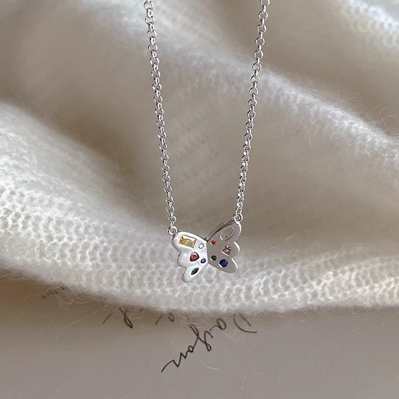 Double-layer Pearl Camellia Necklace - fairypeony