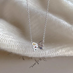 Double-layer Pearl Camellia Necklace - fairypeony
