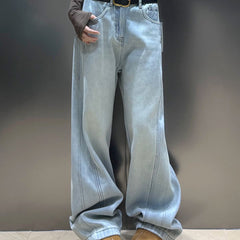 Vintage Light Blue Wide Leg Loose Jeans