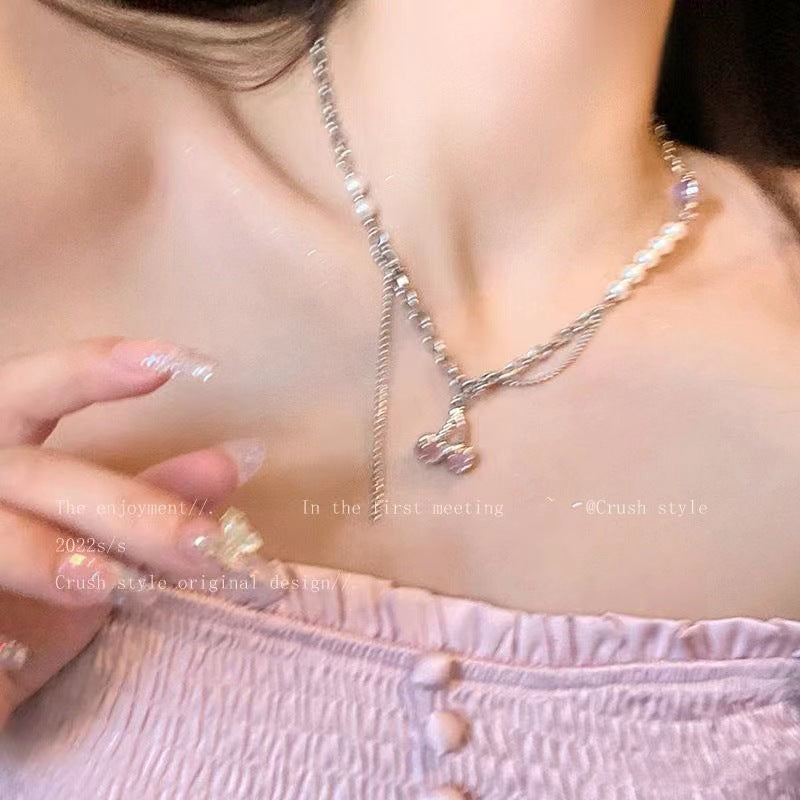 Pearl Cascade Necklace - fairypeony