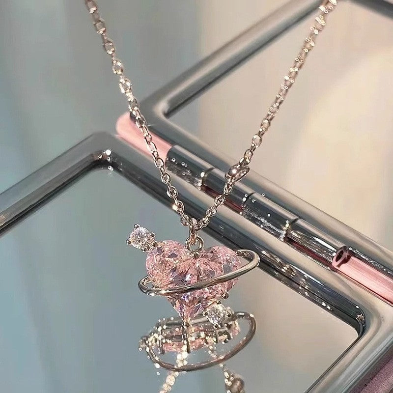 Double-layer Pearl Camellia Necklace - fairypeony