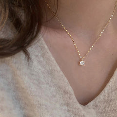 Galaxy Silver Pearl Necklace
