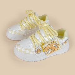 Aesthetic Cartoon Print Sneakers