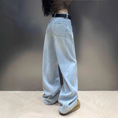 Vintage Light Blue Wide Leg Loose Jeans
