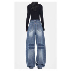 Vintage Wash High Waist Baggy Boyfriend Jeans