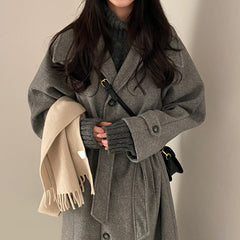 Vintage Double Breasted Wool Maxi Coat