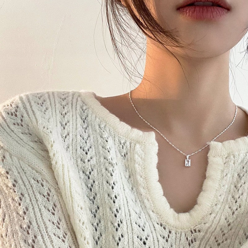 Double-layer Pearl Camellia Necklace - fairypeony