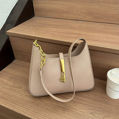 Gold Chain Glam Shoulder Bag - fairypeony